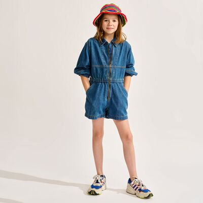 Bellerose - Combinaison en jean Piloot bleue T.XS/14A - Publicité Bellerose - Combinaison en jean Piloot bleue T.XS/14A - Publicité