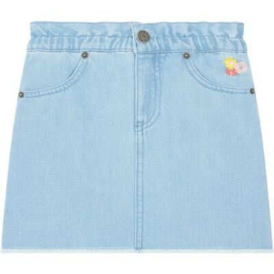 Hundred Pieces - Jupe en jean en coton mélangé Hilary bleue pâle 16 A - Publicité Hundred Pieces - Jupe en jean en coton mélangé Hilary bleue pâle 16 A - Publicité