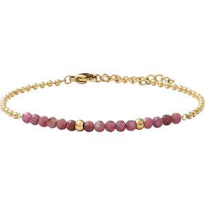 Hollywood Boulevard - Bracelet en plaqué Or jaune & Quartz framboise rose OS - Publicité Hollywood Boulevard - Bracelet en plaqué Or jaune & Quartz framboise rose OS - Publicité