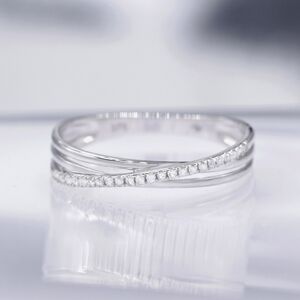 Caratelli - Bague Kudai Diamant 0.08 ct Or Blanc T.60 - Publicité Caratelli - Bague Kudai Diamant 0.08 ct Or Blanc T.60 - Publicité
