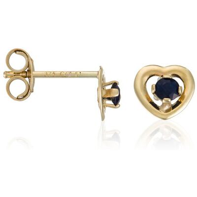 Oro di Oro - Boucles d'oreilles Coeur précieux Saphir 0.07 ct or jaune OS - Publicité Oro di Oro - Boucles d'oreilles Coeur précieux Saphir 0.07 ct or jaune OS - Publicité