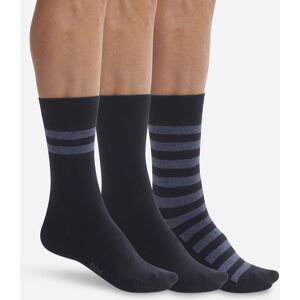 Dim - 3 Paires de chaussettes rayées Coton Style marine T.43/46 - Publicité Dim - 3 Paires de chaussettes rayées Coton Style marine T.43/46 - Publicité