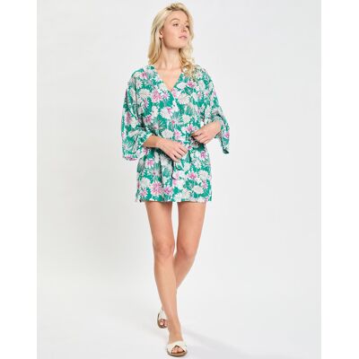 Passionata - Kimono Naya imprimé grandes fleurs multicolore S - Publicité Passionata - Kimono Naya imprimé grandes fleurs multicolore S - Publicité