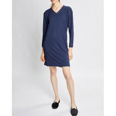 Le Chat - Chemise de nuit Slow bleu marine 38 - Publicité Le Chat - Chemise de nuit Slow bleu marine 38 - Publicité