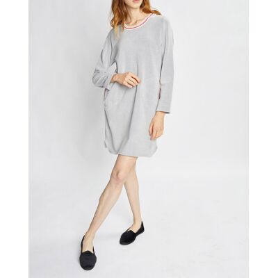 Le Chat - Chemise de nuit Teddy gris chiné 36 - Publicité Le Chat - Chemise de nuit Teddy gris chiné 36 - Publicité