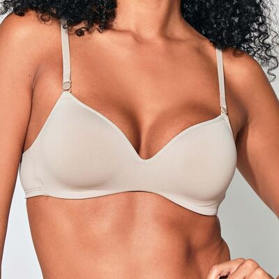 Liz - Soutien-gorge sans armature sépia 90 B - Publicité Liz - Soutien-gorge sans armature sépia 90 B - Publicité