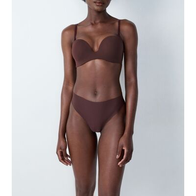 Etam - Soutien-gorge push-up sans armatures Pure Fit chocolat 95 B - Publicité Etam - Soutien-gorge push-up sans armatures Pure Fit chocolat 95 B - Publicité
