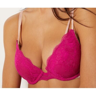 Etam - Soutien-gorge push-up avec armatures Liberté orchidée 85 B - Publicité Etam - Soutien-gorge push-up avec armatures Liberté orchidée 85 B - Publicité