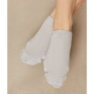 Etam - Chaussettes Sneaker Socks 2PP gris/rose T.S/M - Publicité Etam - Chaussettes Sneaker Socks 2PP gris/rose T.S/M - Publicité