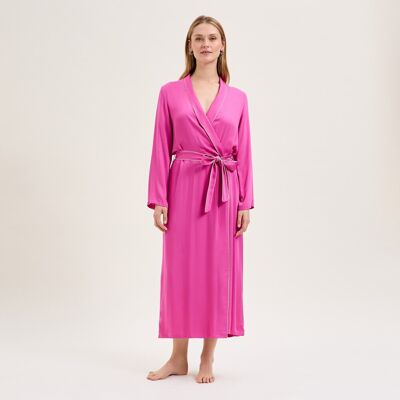 Laurence Tavernier - Peignoir Margot fuchsia M - Publicité Laurence Tavernier - Peignoir Margot fuchsia M - Publicité