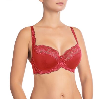 Nikol Djumon - Soutien-gorge à armatures semi-rembourré Viktoria pomme grenat 95 E - Publicité Nikol Djumon - Soutien-gorge à armatures semi-rembourré Viktoria pomme grenat 95 E - Publicité