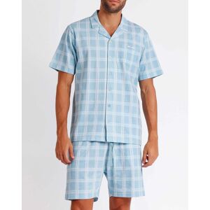 Antonio Miro - Pyjama T-Shirt & Short Arjun bleu ciel S - Publicité Antonio Miro - Pyjama T-Shirt & Short Arjun bleu ciel S - Publicité