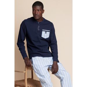 Admas Classic - Pyjama strip-teaseur à manches longues bleu marine S - Publicité Admas Classic - Pyjama strip-teaseur à manches longues bleu marine S - Publicité