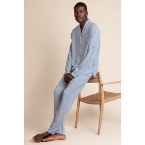 Admas Classic - Ensemble pyjama à manches longues ouvert classic bleu XL - Publicité Admas Classic - Ensemble pyjama à manches longues ouvert classic bleu XL - Publicité