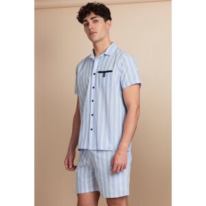 Admas Classic - Pyjama rayé à manches courtes bleu marine S - Publicité Admas Classic - Pyjama rayé à manches courtes bleu marine S - Publicité