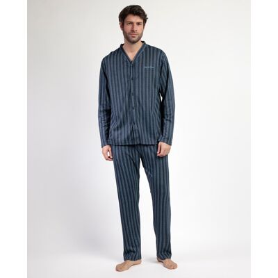 Admas - Pyjama Stay at Home bleu marine L - Publicité Admas - Pyjama Stay at Home bleu marine L - Publicité