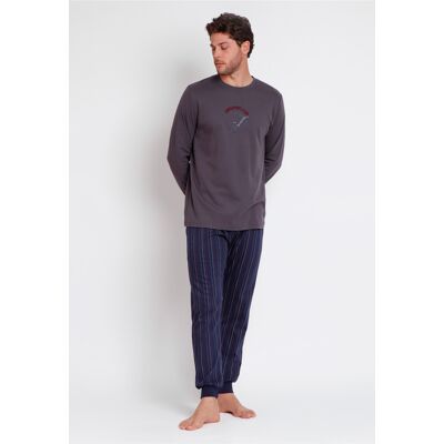 Admas - Pyjama Club de Gentlemen anthracite L - Publicité Admas - Pyjama Club de Gentlemen anthracite L - Publicité