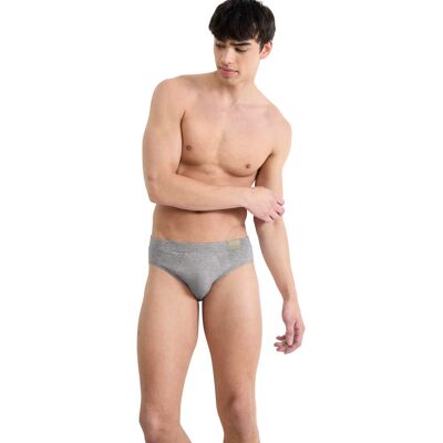 Sloggi - Lot de 2 slips Go Natural gris/bleu XXL - Publicité Sloggi - Lot de 2 slips Go Natural gris/bleu XXL - Publicité