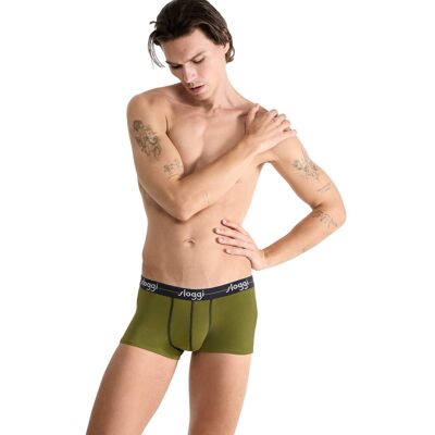 Sloggi - Lot de 2 shorties Start kaki/gris 3 - Publicité Sloggi - Lot de 2 shorties Start kaki/gris 3 - Publicité