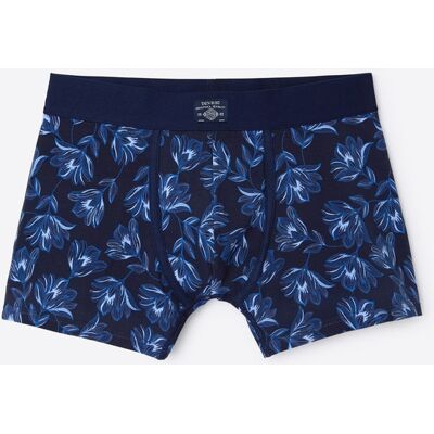 Devred - Boxer à fleurs en coton biologique dark navy S - Publicité Devred - Boxer à fleurs en coton biologique dark navy S - Publicité