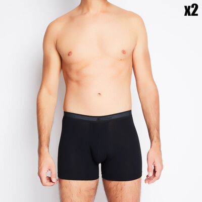 Cotonella - 2 Boxers Chris noirs XL - Publicité Cotonella - 2 Boxers Chris noirs XL - Publicité