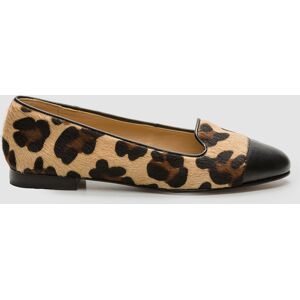 Cosmoparis - Slippers en Cuir façon Poulain Alinia léopard noir/beige 36 - Publicité Cosmoparis - Slippers en Cuir façon Poulain Alinia léopard noir/beige 36 - Publicité