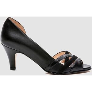 Cosmoparis - Escarpins en Cuir et Velours de Cuir Laveda noirs - Talon 7 cm 36 - Publicité Cosmoparis - Escarpins en Cuir et Velours de Cuir Laveda noirs - Talon 7 cm 36 - Publicité