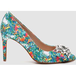 Cosmoparis - Escarpins Manifika blanc/multicolore - Talon 9 cm 37 - Publicité Cosmoparis - Escarpins Manifika blanc/multicolore - Talon 9 cm 37 - Publicité