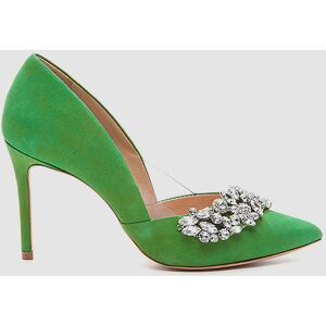 Cosmoparis - Escarpins en Velours de Cuir Adia verts - Talon 8 cm 36 - Publicité Cosmoparis - Escarpins en Velours de Cuir Adia verts - Talon 8 cm 36 - Publicité