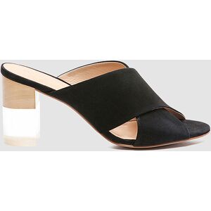 Cosmoparis - Mules en Velours de Cuir Lexia noires - Talon 7 cm 36 - Publicité Cosmoparis - Mules en Velours de Cuir Lexia noires - Talon 7 cm 36 - Publicité