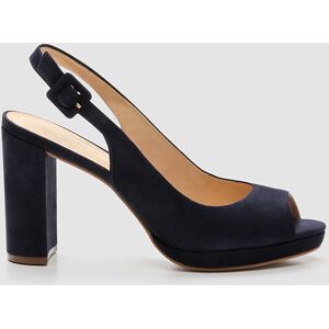 Cosmoparis - Slingback en Velours de Cuir Lija marine - Talon 9 cm 36 - Publicité Cosmoparis - Slingback en Velours de Cuir Lija marine - Talon 9 cm 36 - Publicité