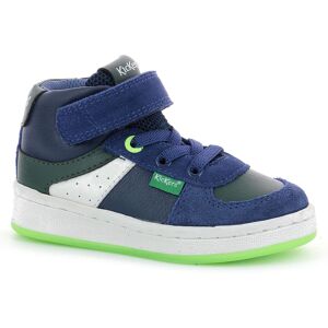 Kickers - Sneakers Bilbon Bb Mid bleu/vert/blanc 20 - Publicité Kickers - Sneakers Bilbon Bb Mid bleu/vert/blanc 20 - Publicité