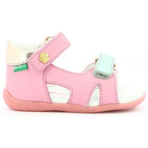 Kickers - Sandales en Cuir Binsia-2 rose/doré/bleu 18 - Publicité Kickers - Sandales en Cuir Binsia-2 rose/doré/bleu 18 - Publicité