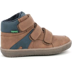 Kickers - Sneakers fourrées en Velours de Cuir Lohan camel/bleu 20 - Publicité Kickers - Sneakers fourrées en Velours de Cuir Lohan camel/bleu 20 - Publicité