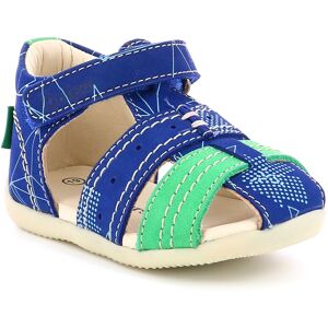 Kickers - Sandales en Cuir Bigbazar-2 bleu/vert 18 - Publicité Kickers - Sandales en Cuir Bigbazar-2 bleu/vert 18 - Publicité
