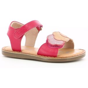 Kickers - Sandales en Cuir Dyastar rose foncé 20 - Publicité Kickers - Sandales en Cuir Dyastar rose foncé 20 - Publicité