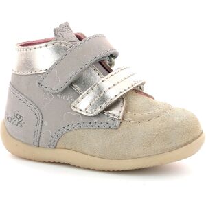 Kickers - Bottillons en Cuir Bonkro-2 beige/doré 18 - Publicité Kickers - Bottillons en Cuir Bonkro-2 beige/doré 18 - Publicité