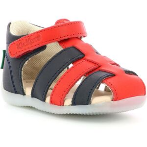 Kickers - Sandales en Cuir Bigflo-2 marine/rouge/blanc 18 - Publicité Kickers - Sandales en Cuir Bigflo-2 marine/rouge/blanc 18 - Publicité