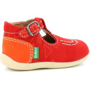 Kickers - Salomés en Cuir Bonbek-2 rouge/orange 19 - Publicité Kickers - Salomés en Cuir Bonbek-2 rouge/orange 19 - Publicité