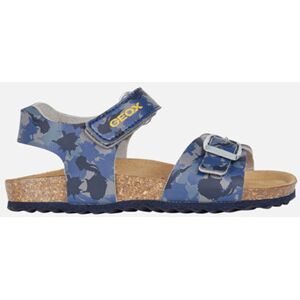 Geox - Sandales Ghita en Cuir gris/bleu 24 - Publicité Geox - Sandales Ghita en Cuir gris/bleu 24 - Publicité