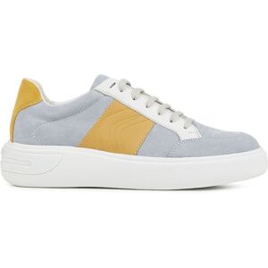 Geox - Sneakers en Cuir Ottaya gris/ocre 35 - Publicité Geox - Sneakers en Cuir Ottaya gris/ocre 35 - Publicité