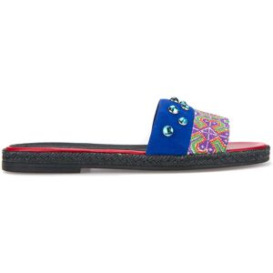 Geox - Mules en Velours de Cuir & Canvas Koleen multicolores 37 - Publicité Geox - Mules en Velours de Cuir & Canvas Koleen multicolores 37 - Publicité
