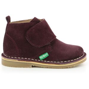 Kickers - Bottilons en Velours de Cuir Takondo violets 20 - Publicité Kickers - Bottilons en Velours de Cuir Takondo violets 20 - Publicité