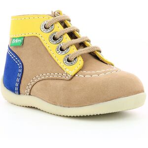 Kickers - Bottillons en Cuir Bonzip-2 beige/jaune clair 18 - Publicité Kickers - Bottillons en Cuir Bonzip-2 beige/jaune clair 18 - Publicité