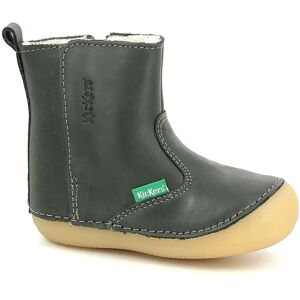 Kickers - Boots fourrées en Cuir Socool Cho kaki 18 - Publicité Kickers - Boots fourrées en Cuir Socool Cho kaki 18 - Publicité