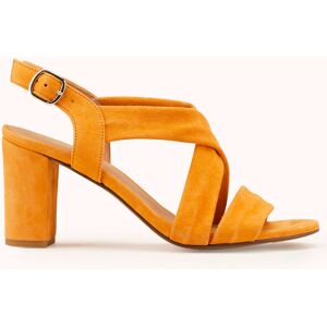 Cosmoparis - Sandales en Velours de Cuir Vuko cumin - Talon 8 cm 37 - Publicité Cosmoparis - Sandales en Velours de Cuir Vuko cumin - Talon 8 cm 37 - Publicité