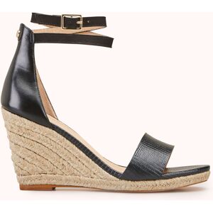 Cosmoparis - Espadrilles compensées en Cuir Zemi noires - Talon 9 cm 41 - Publicité Cosmoparis - Espadrilles compensées en Cuir Zemi noires - Talon 9 cm 41 - Publicité