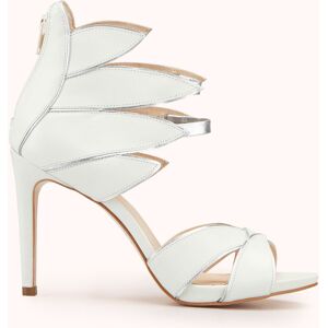 Cosmoparis - Sandales en Velours de Cuir Zalia blanches - Talon 11 cm 37 - Publicité Cosmoparis - Sandales en Velours de Cuir Zalia blanches - Talon 11 cm 37 - Publicité