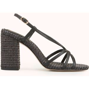 Cosmoparis - Sandales Zafia vegan noires - Talon 10 cm 36 - Publicité Cosmoparis - Sandales Zafia vegan noires - Talon 10 cm 36 - Publicité