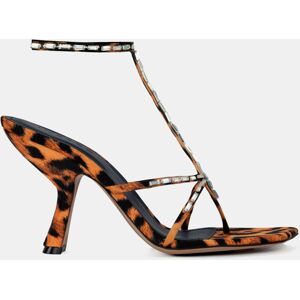 Iindaco - Sandales Tal Diana Léopard noir/marron - Talon 9.5 cm 37 - Publicité Iindaco - Sandales Tal Diana Léopard noir/marron - Talon 9.5 cm 37 - Publicité